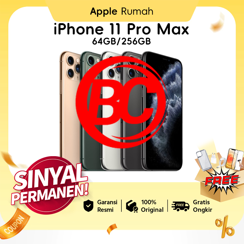 BC Apple iPhone 11 Pro Max丨11 Pro丨IMEI terdaftar Sinyal Permanen丨64GB丨256GB Second iP 11 Pro Max丨11 