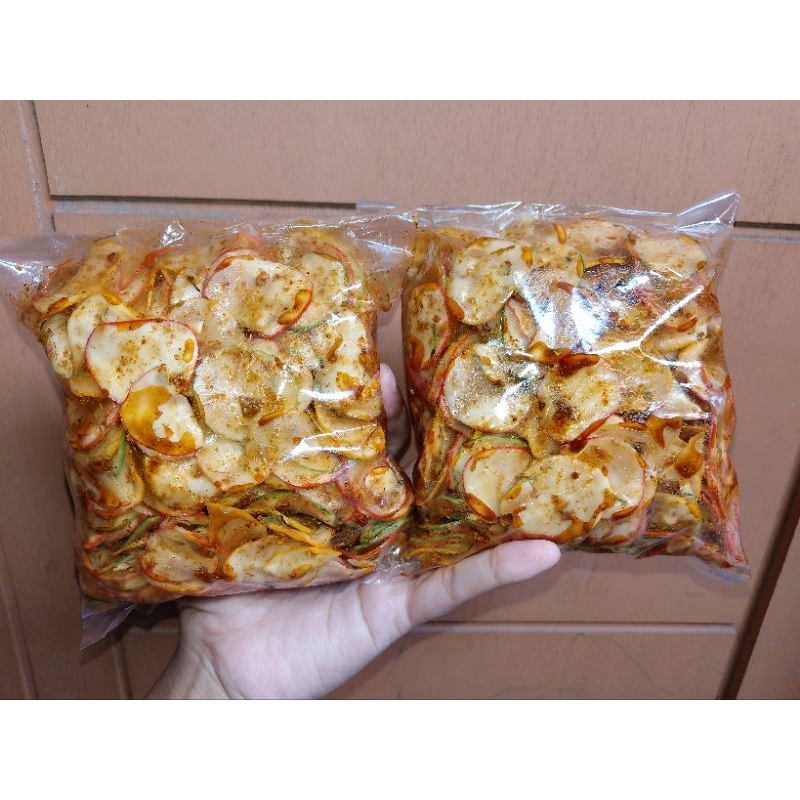 

Krupuk Seblak bantet daun jeruk