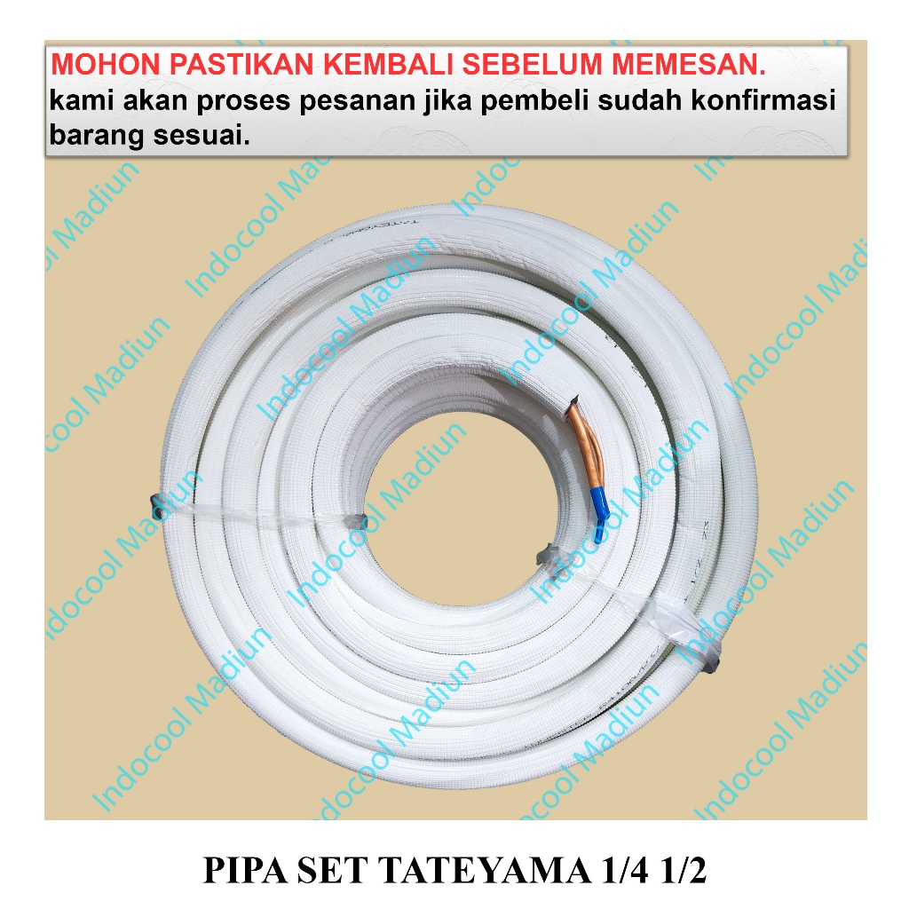 PST2 PIPA TATEYAMA / PIPA AC / PIPA SET TATEYAMA 1/4 1/2 (HARGA PER ROLL)