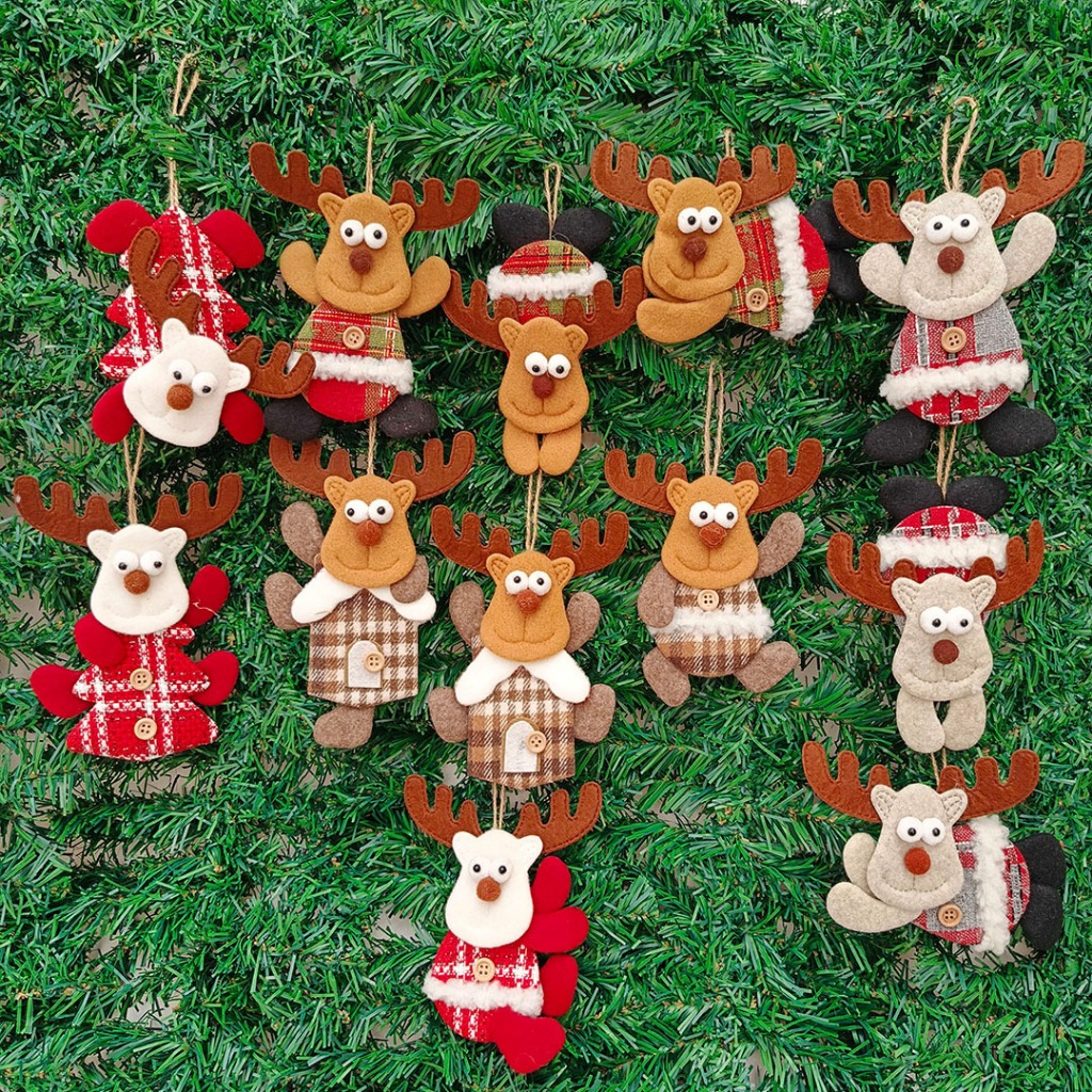 Christmas Boneka Pohon Natal Hiasan Gantungan Dekroasi Aksesoris Christmas Tree Handing Decoration N