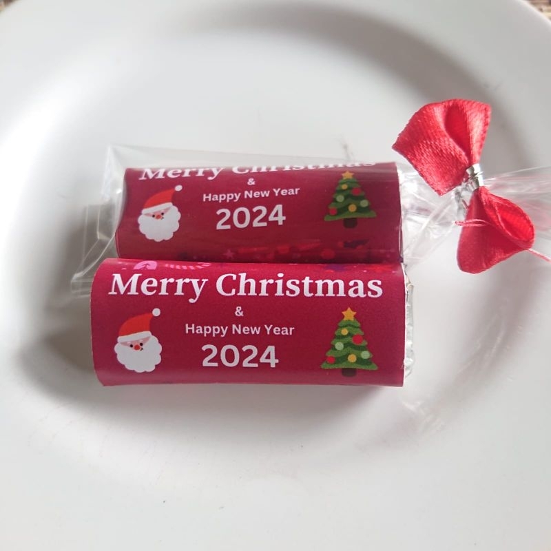 

(Harga tercantum utk 10 pcs) Cokelat Minibar tema Natal