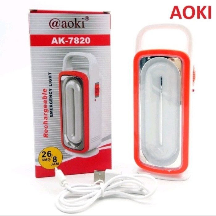 LAMPU EMERGENCY AOKI AK-7820A ORIGINAL - LAMPU DARURAT LAMPU MEJA
