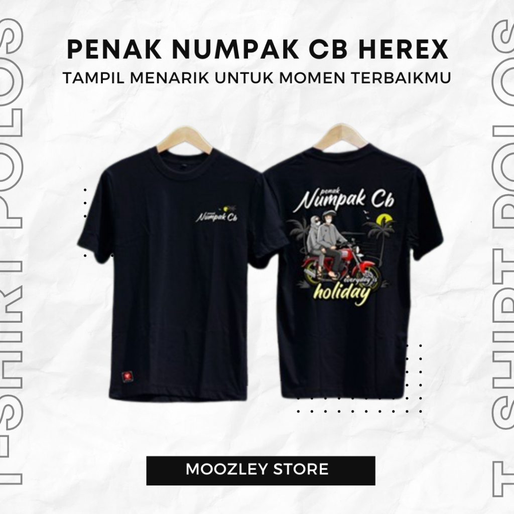 Kaos Penak Numpak CB Herex Original VoteClass Apparel Free Stiker Mozzley MZPNC01