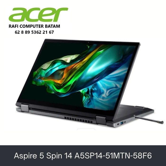 Acer Aspire 5 Spin i5-1335U RAM 16GB MEMORY SSD 512GB SSD Intel iris xe W11 OHS Touch