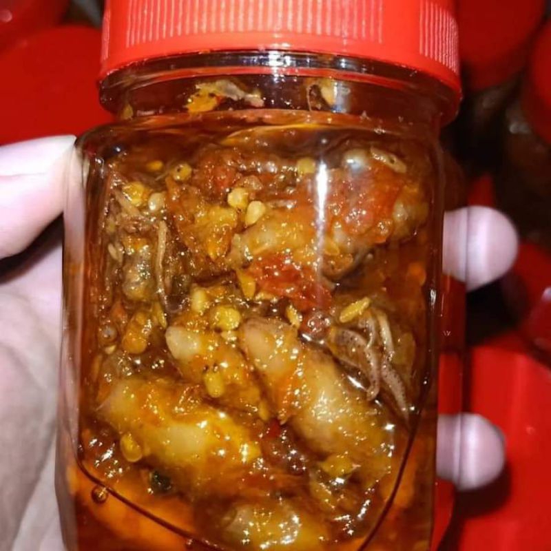 

chili 210gr-sambal baby cumi pedas