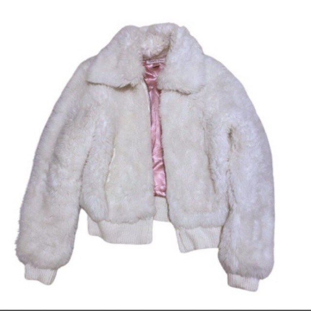 Y2k Tommy Jeans Fur Coat