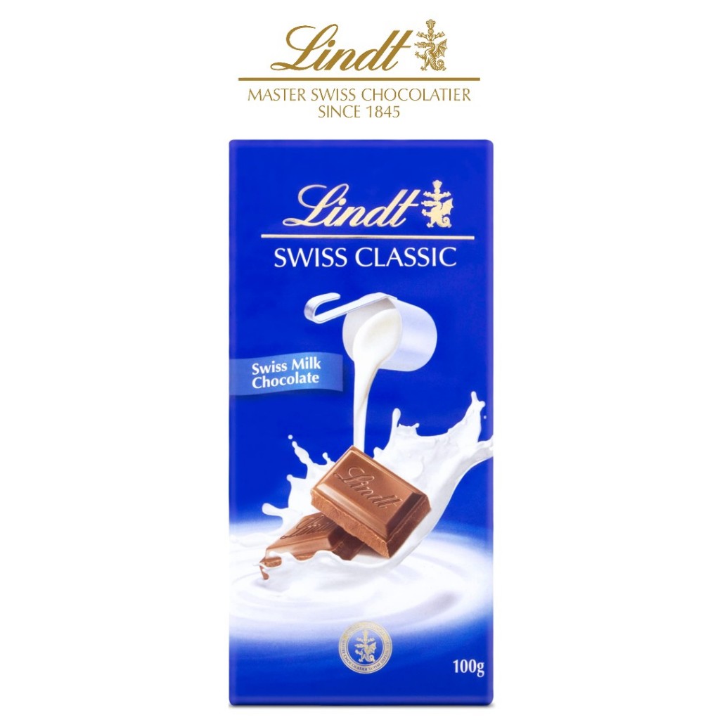 

Lindt Swiss Chocolate Milk 100gr Original Cokelat