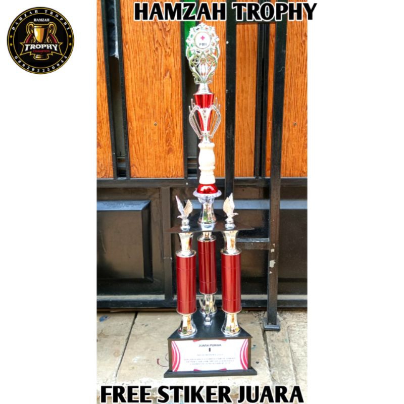 trophy piala kaki 3 silver 110cm