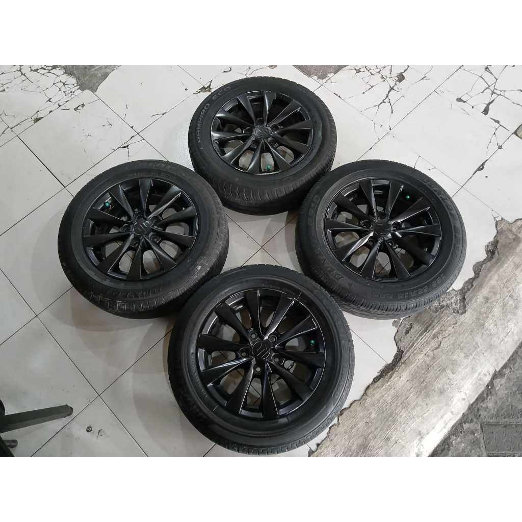 VELG SECOND ORI OEM ERTIGA RING15 BAUT 5X114 + BAN 185 65 R15 GRANMAX APV LUXIO DLL