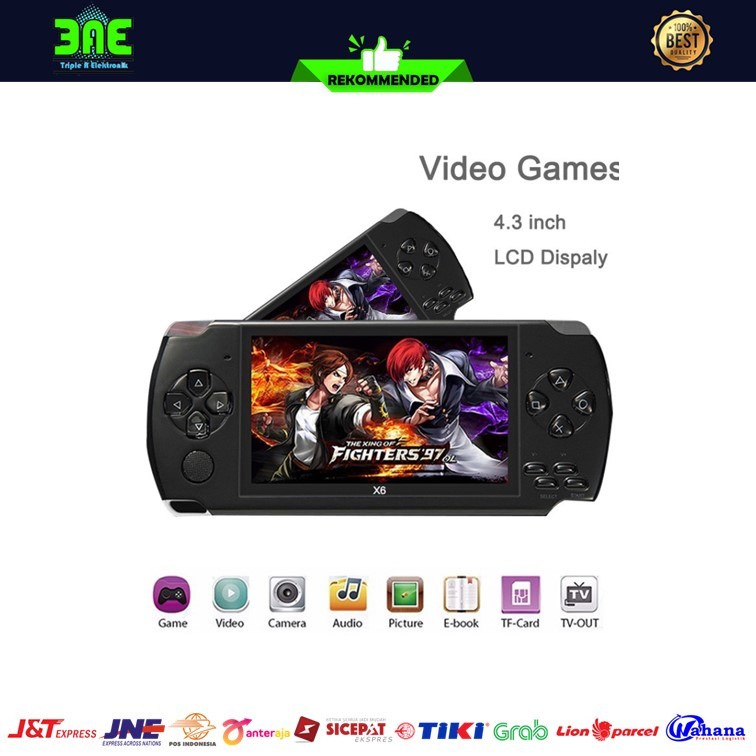 Gameboy X6 Handlhed Console Portable PSP PVP Retro Game 8GB 4.3inch Video Games Classic