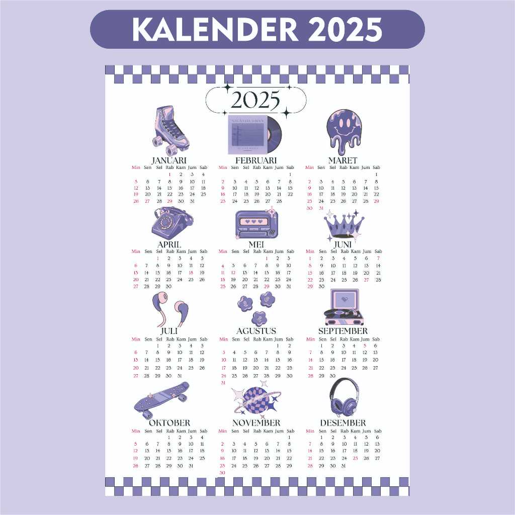 

[Dalna.co][COD] KALENDER AESTHETIC | KALENDER 2025 CAKE PASTRY CAKE RETRO | KALENDER ESTETIK