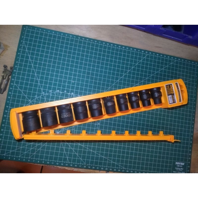 mata shock impact set pendek ingco 1/2