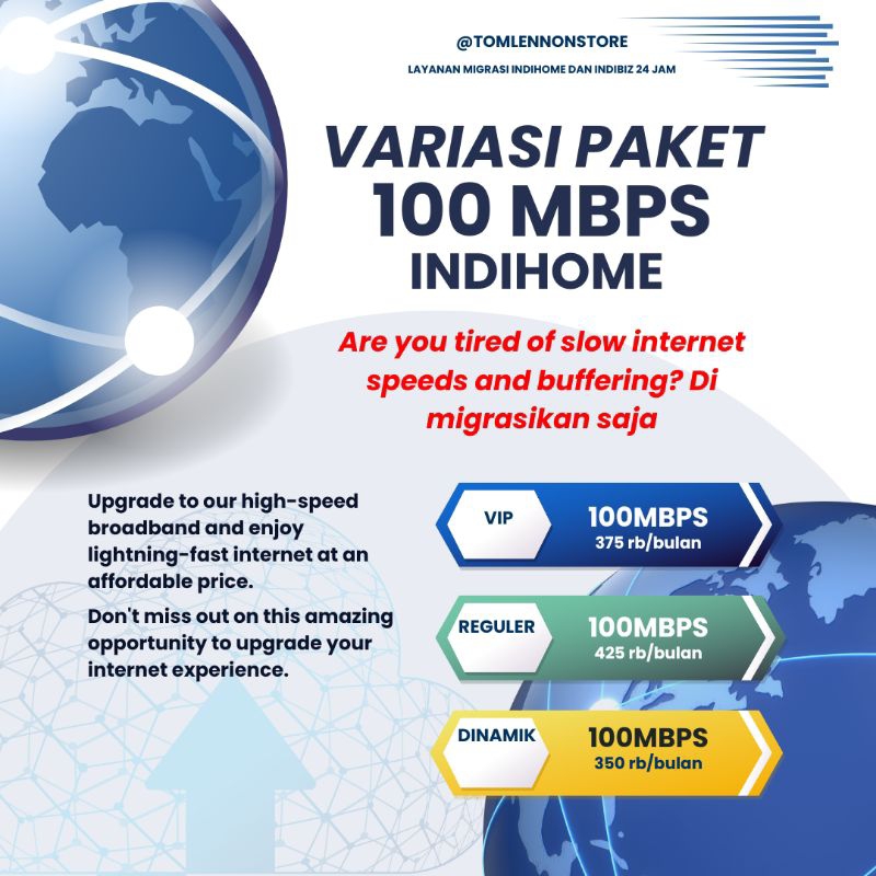 MIGRASI  100 MBPS PAKET INDIHOME INET ONLY 1P || UPGRADE PAKET INDIHOME