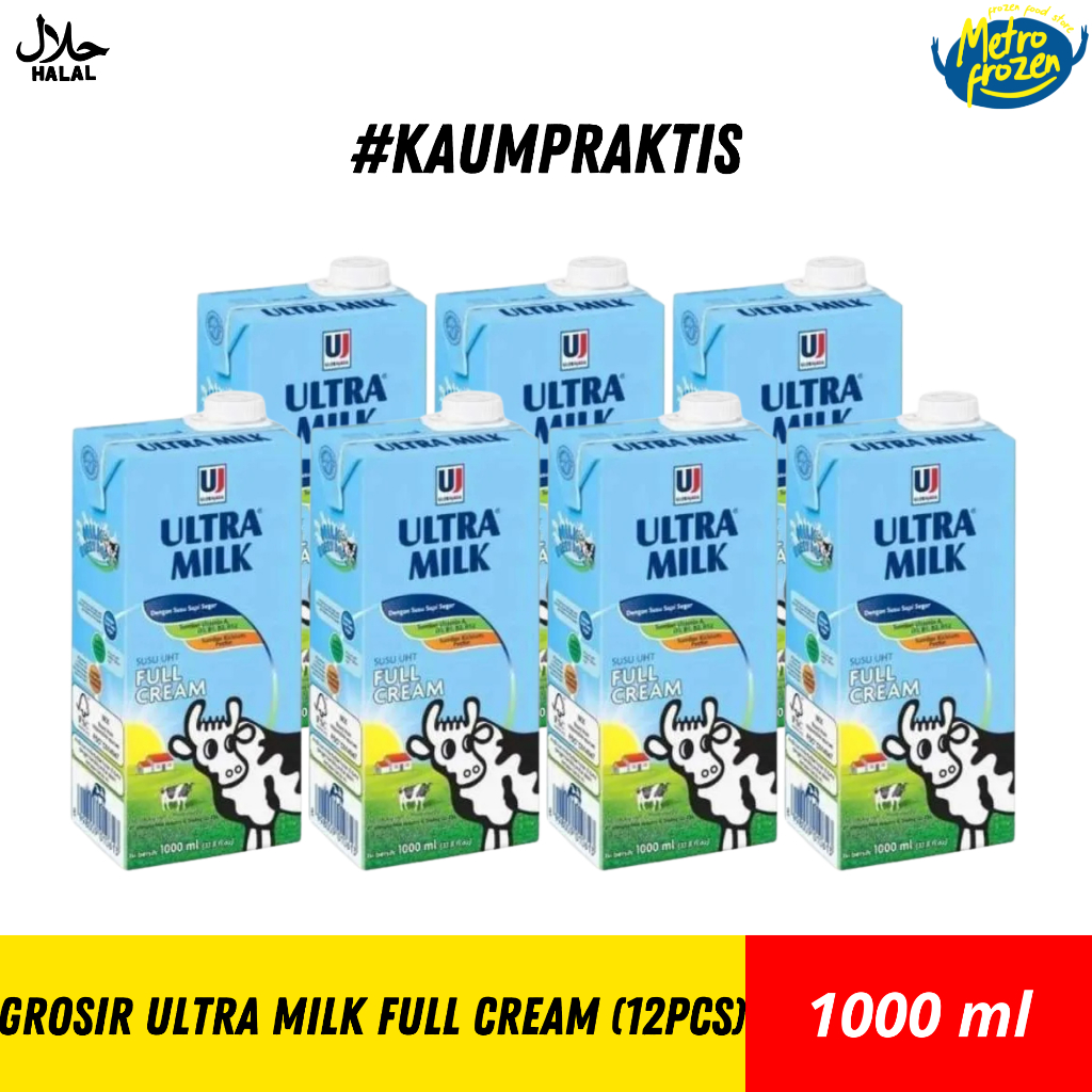 

GROSIR ULTRA MILK PLAIN 1000ML (12PC)