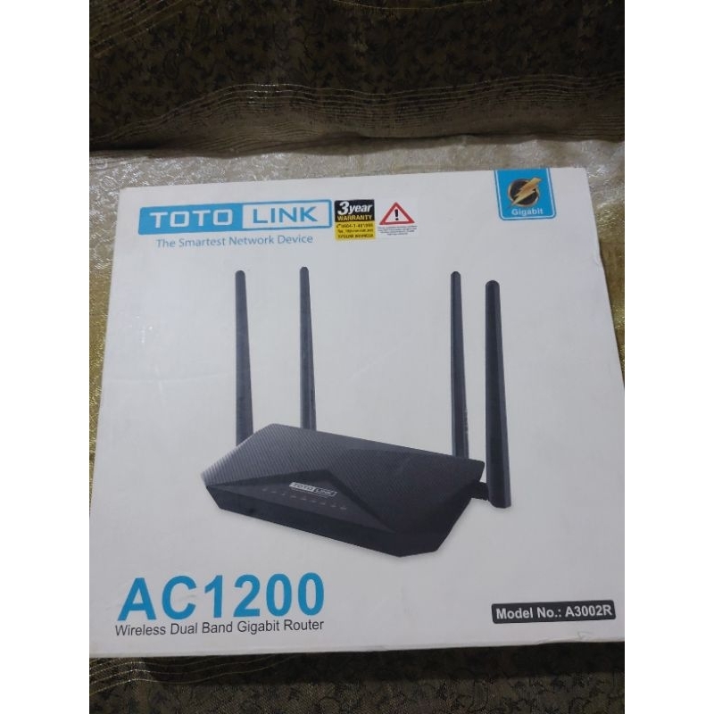 TotoLink A3002R-AC1200 Wireless Dualband Gigabyte Router Original