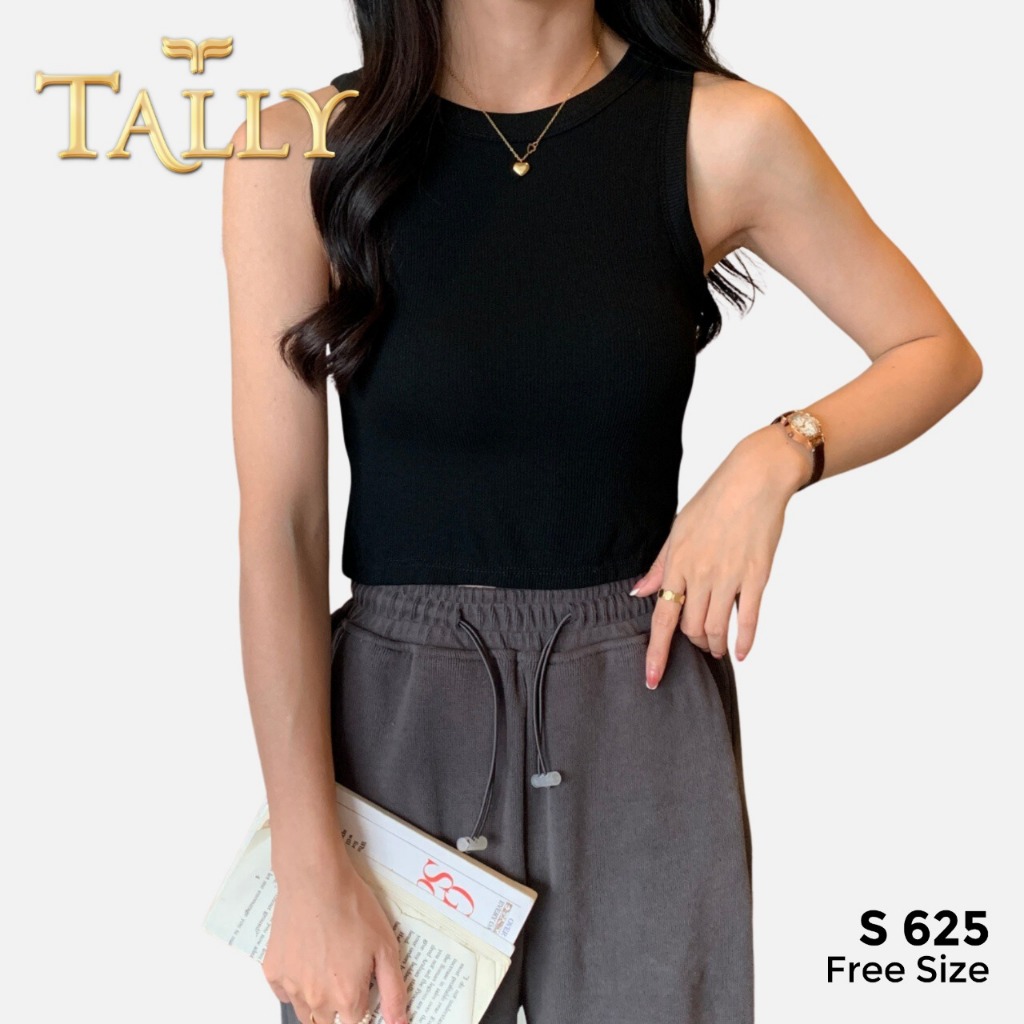 TALLY SI 625 Singlet Cup Wanita Busa Tipis Bahan Rajut CUP A - B Fit To 34 - 38 Tank Top Bra Fashion