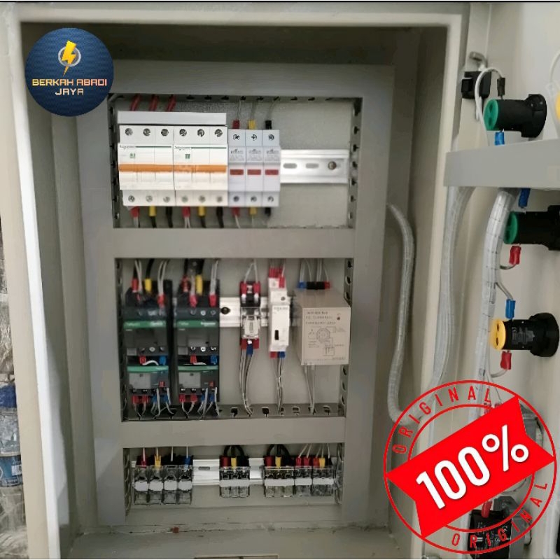 panel pompa submersible 2x2,2kw 3hp/pk 3phase otomatis bergantian