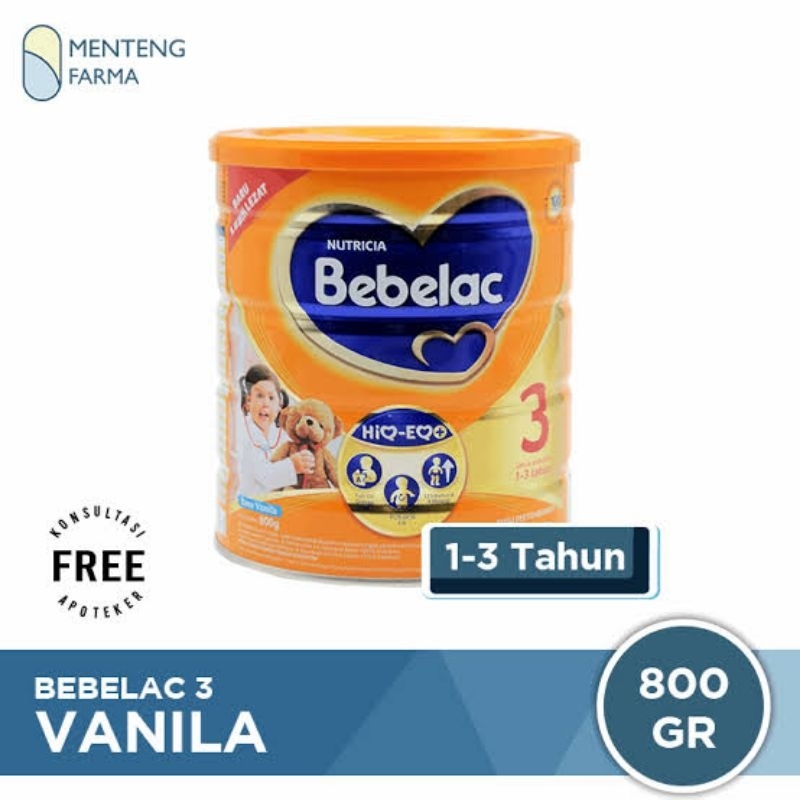 

Bebelac 3 vanila can 800gr susu bubuk