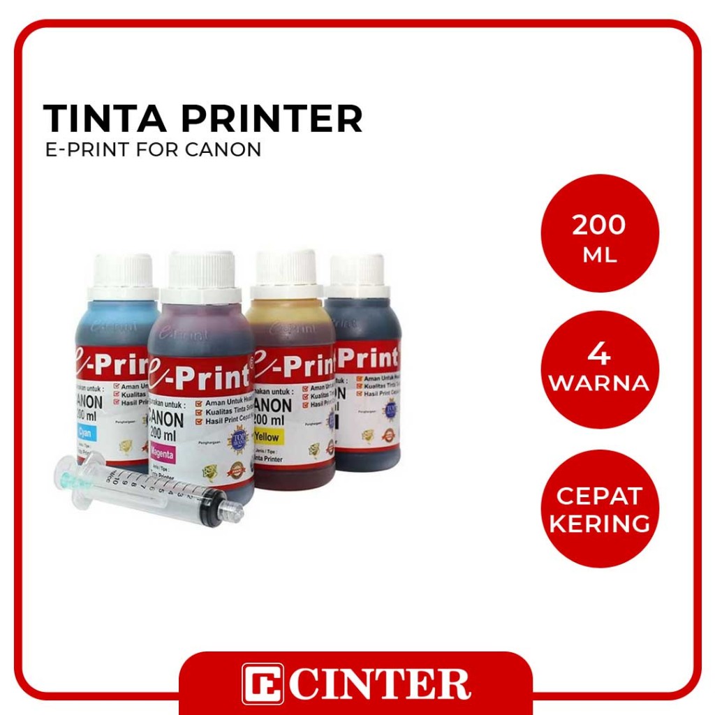 E PRINT -  TINTA / REFILL TINTA E PRINT FOR CANNON 200 ML