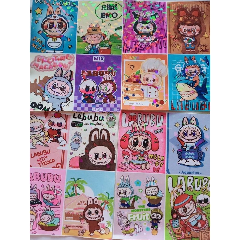 

Stiker labubu murah sudah hologram isi 40pcs
