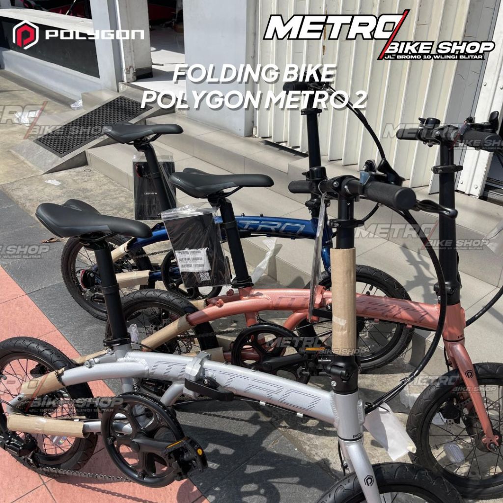 Sepeda lipat Polygon Metro 2 Folding bike 16inch Sepeda lipat anak premium
