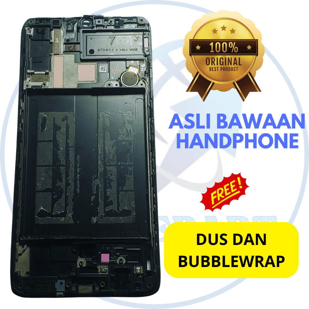 frame lcd samsung a70 ori copotan - a705 - dudukan lcd - original cabutan bawaan