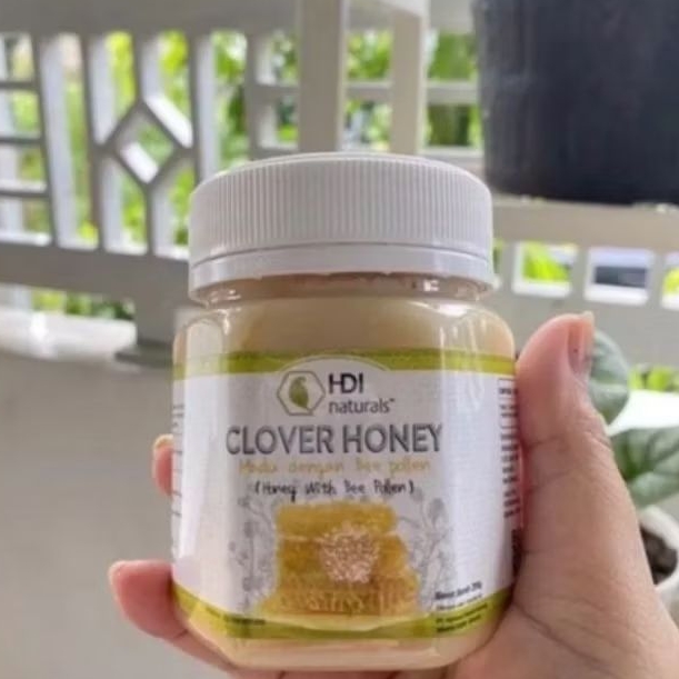 

Clover honey 250gr exp 2028 + sendok kayu