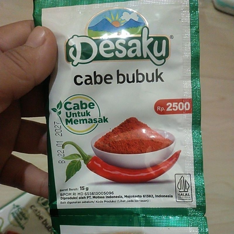 

Desaku cabe bubuk / desaku bumbu kari / desaku bumbu balado / desaku bumbu sambal goreng / desaku ketumbar bubuk / desaku kunyit bubuk