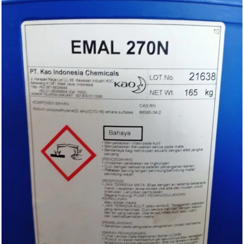 texapon / N270 / 270N/ Emal / sls/sles 1kg ex kao garansi original HALAL