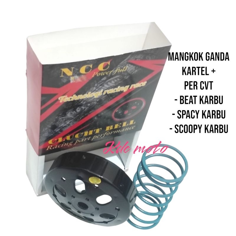 Mangkok ganda kartel +Per cvt
- beat karbu
- spacy karbu
- scoopy karbu