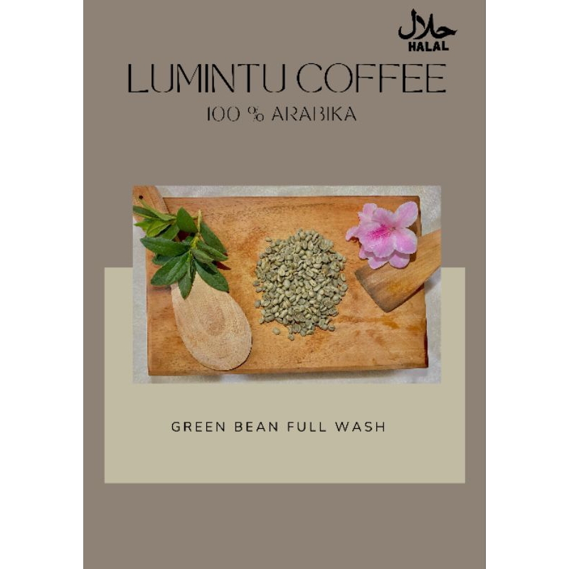 

GREEN BEAN ARABIKA FULL WASH /biji kopi 1kg