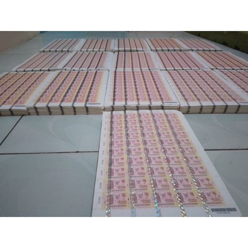 

PAKET 500pc....!!! TERMURAH....!!! MATERAI10000 POS INDONESIA.....!!!