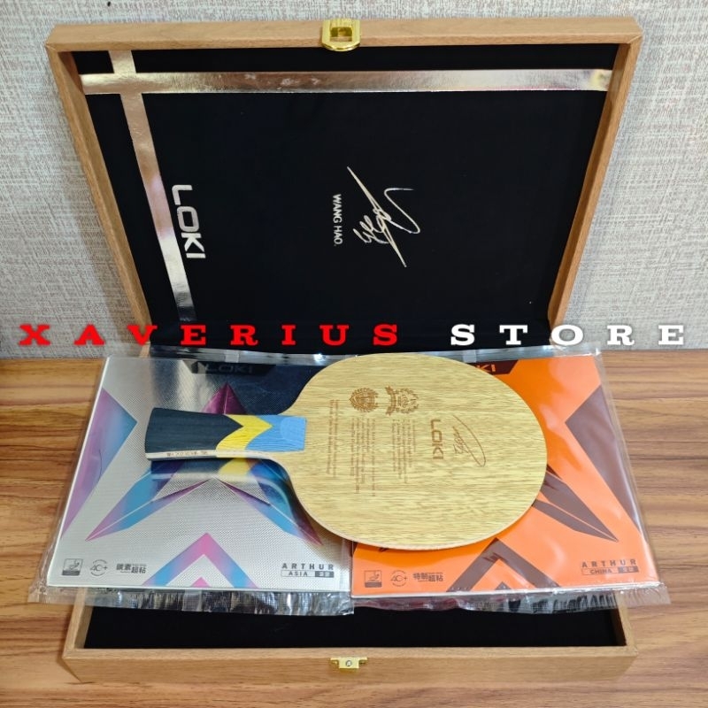 Kayu Bet Pingpong Olympiade Loki Honor Wanghao Pro Aromatic Carbon Original