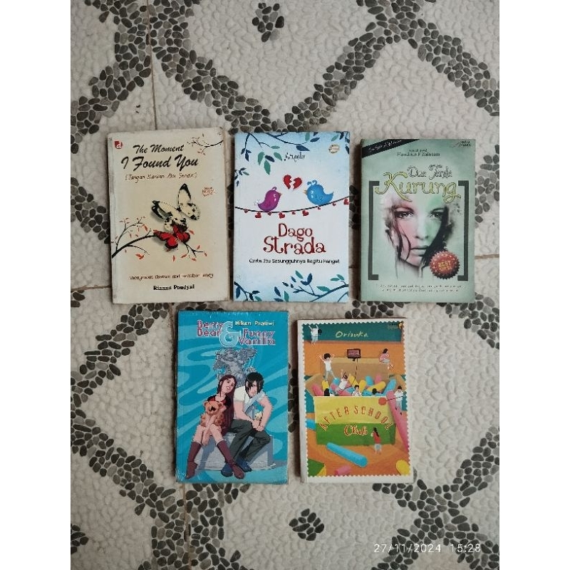 Variasi Novel; The Moment I Found You, Dago Strada, Dua Tanda KURUNG, Berry Bear & Funny Vanilla, AF