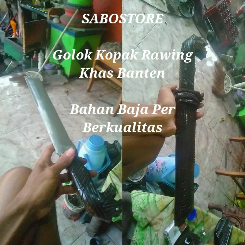 Pisau Kopak Rawing Khas Banten Bahan Baja Per