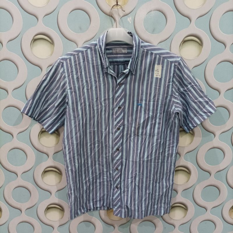 KEMEJA PRIA SECOND PAT ORIGINAL SIZE M KZL053