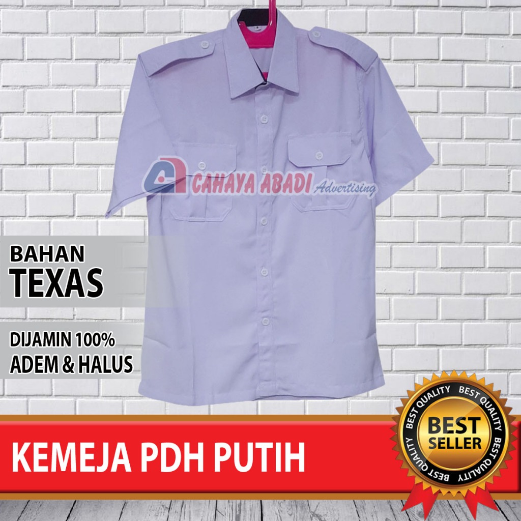Kemeja Putih PDH Perhubungan Polos Baju KEMENHUB DISHUB Polos Pria