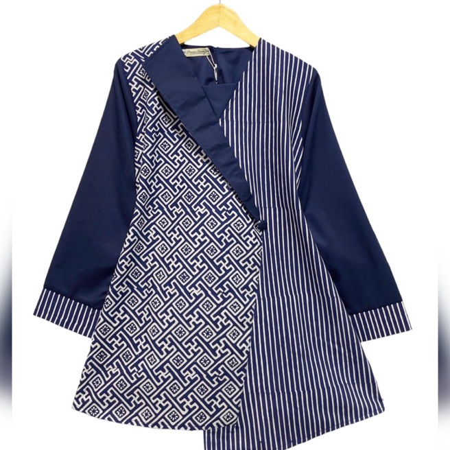 Boom blus couple Almirra B 39 kombinasi batik cap