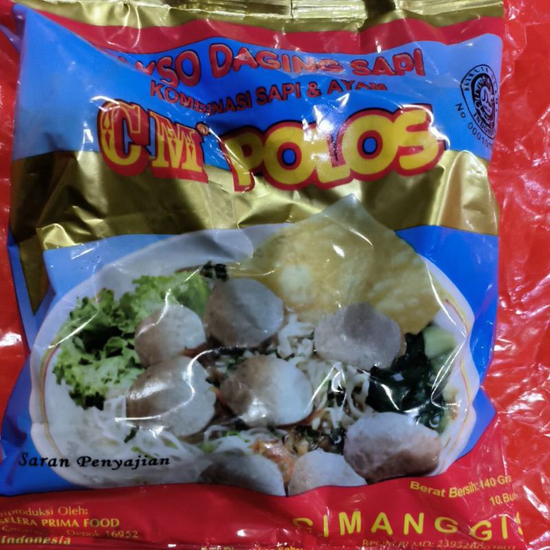 

Bakso sapi cm polos isi 10butir