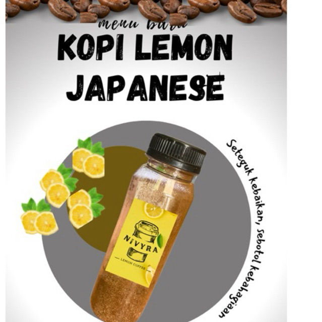 

[TERLARIS] KOPI BUBUK JAPANESSE LEMON BOTOL 250ml By NIVYRA@COFFEE