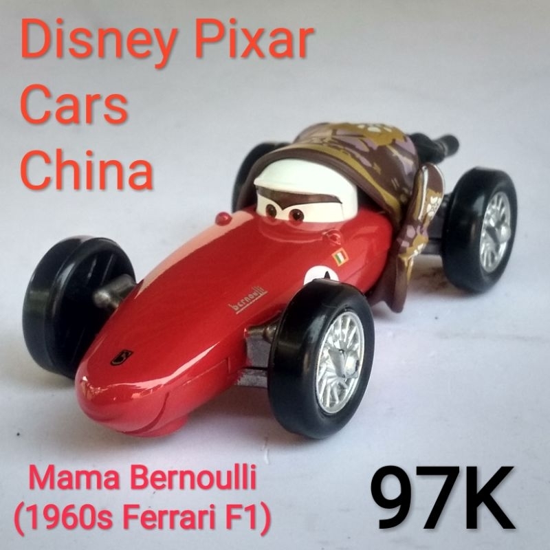 Diecast Disney Pixar Mama Bernoulli Ferrari F1