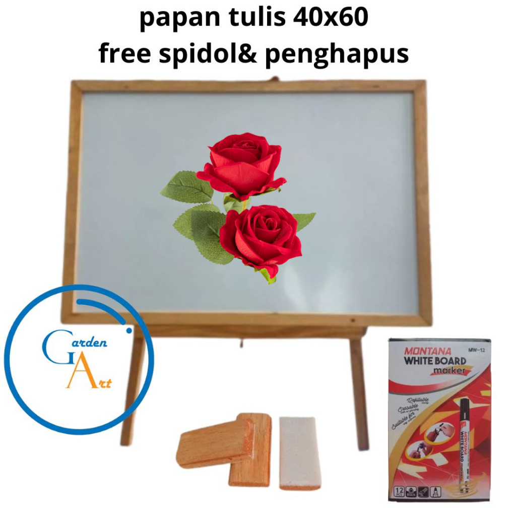 

Whiteboard portable Papan Tulis Anak free Stand dan Spidol Mainan Edukatif untuk Belajar dan Bermain