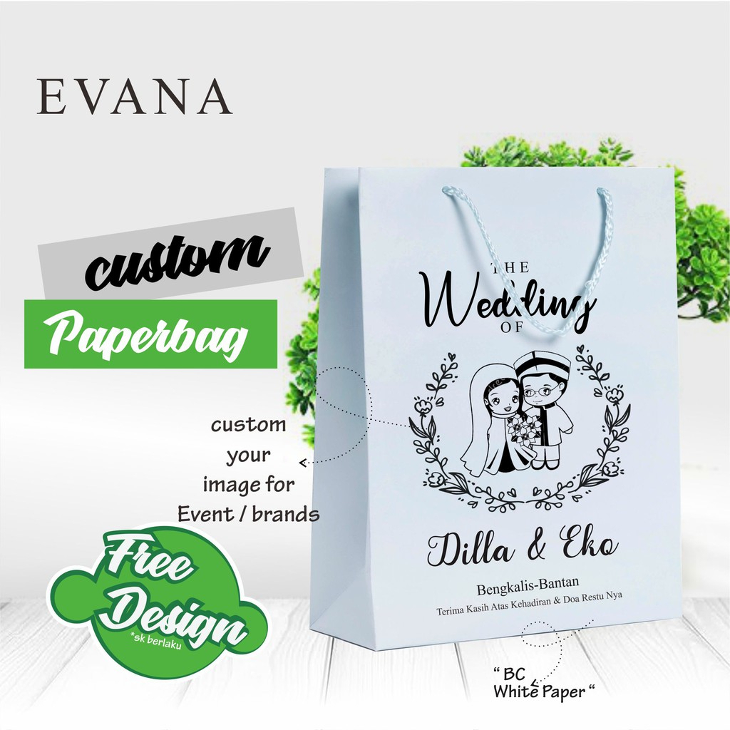 

Paper Bag Kustom design Suka-suks Tas jinjing Size 15 x 7 x20 cm kosmetik olshop white premium