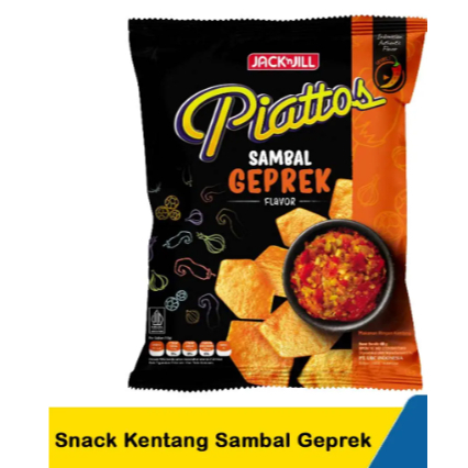 

Piatos Chiki Rasa Sambal Geprek Ukuran 20g Chiki Piatos Rasa Sambal Geprek Cemilan Piatos Enak