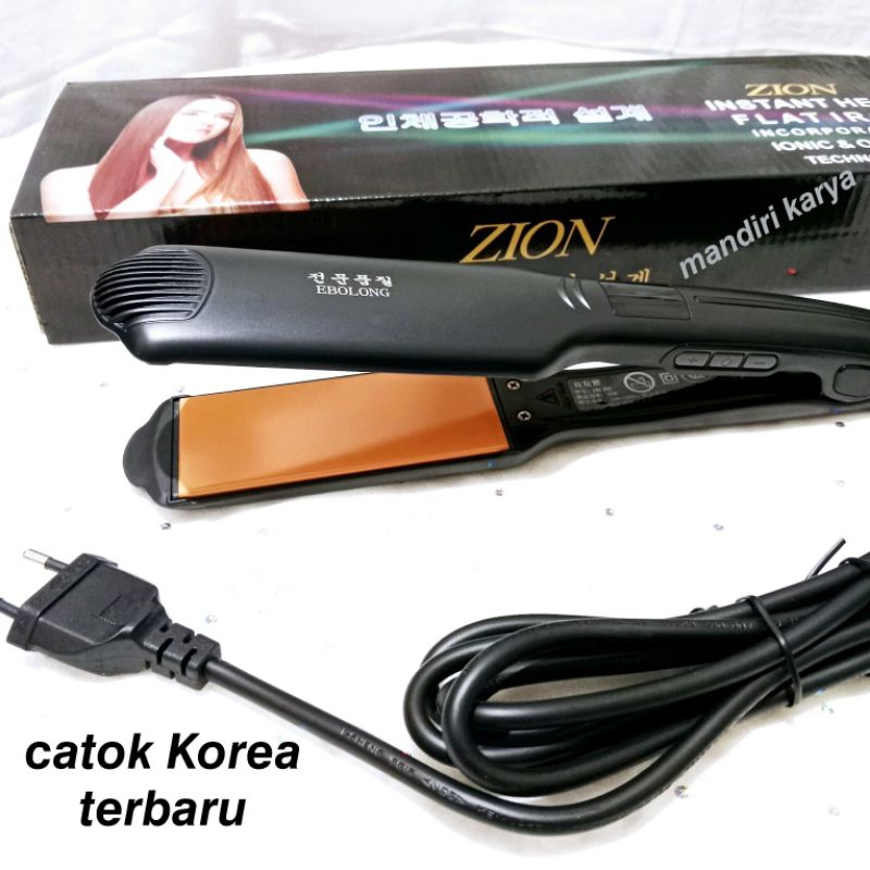 Catok rambut korea ionic ozonic zion ukuran sedang  seri 903 L