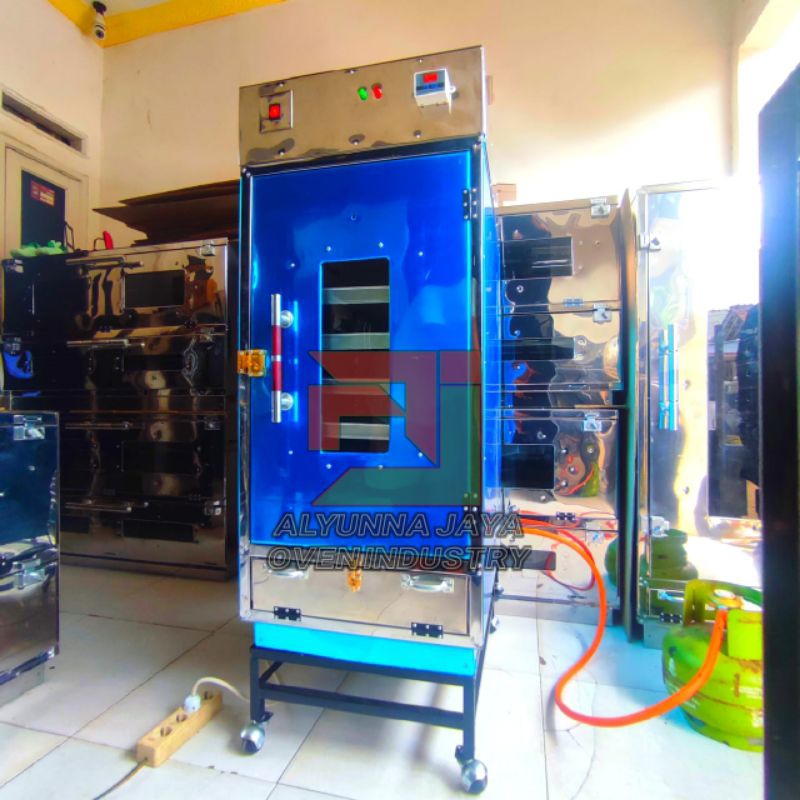 Oven Gas Pengering otomatis 6 Susun – Mesin Pengering Makanan, Daun, Ikan, Bumbu – Hemat Gas 1 Mesin