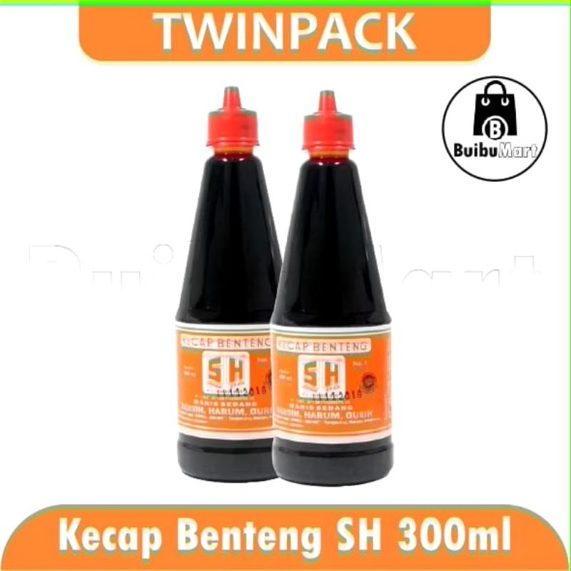 

2 Pcs - SH Benteng Kecap Manis 300ml Kemasan Botol