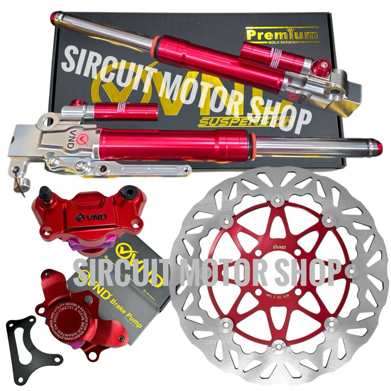 SHOCK DEPAN VND VARIO 150 & VARIO 125 / CAKRAM VND 260MM / KALIPER VND 2P CNC VARIO