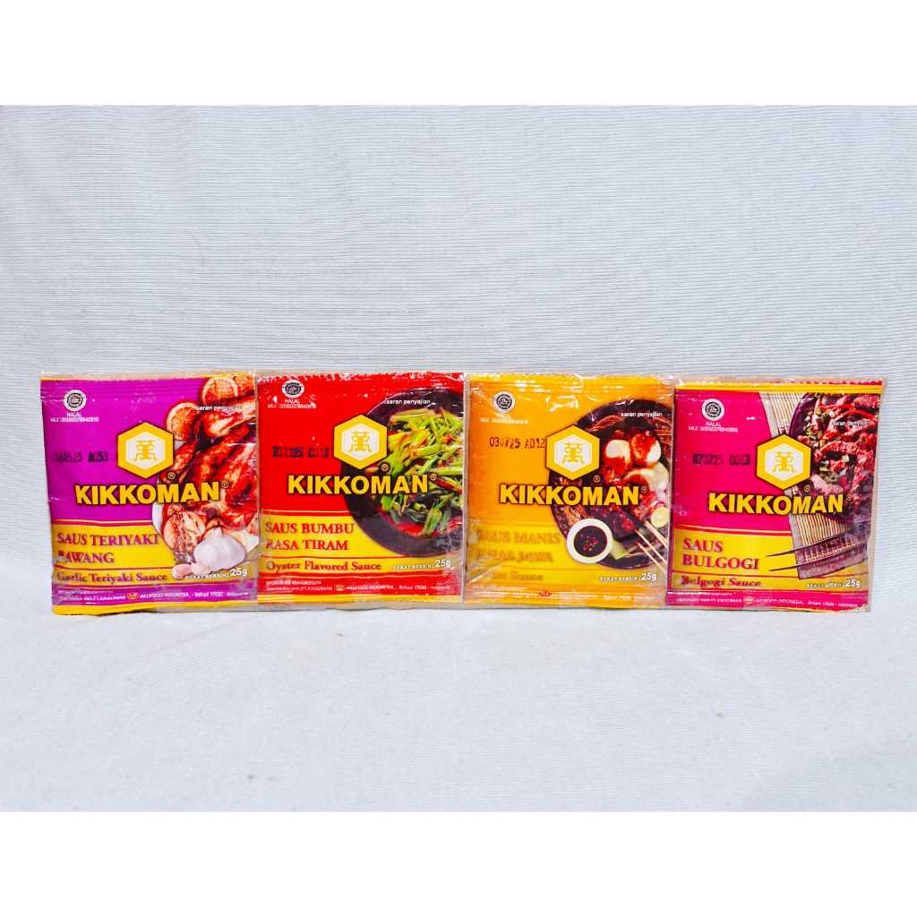 

Kikkoman Saus Teriyaki / Tiram / Manis Khas Jawa / Bulgogi (2 Pcs x 25 gr)