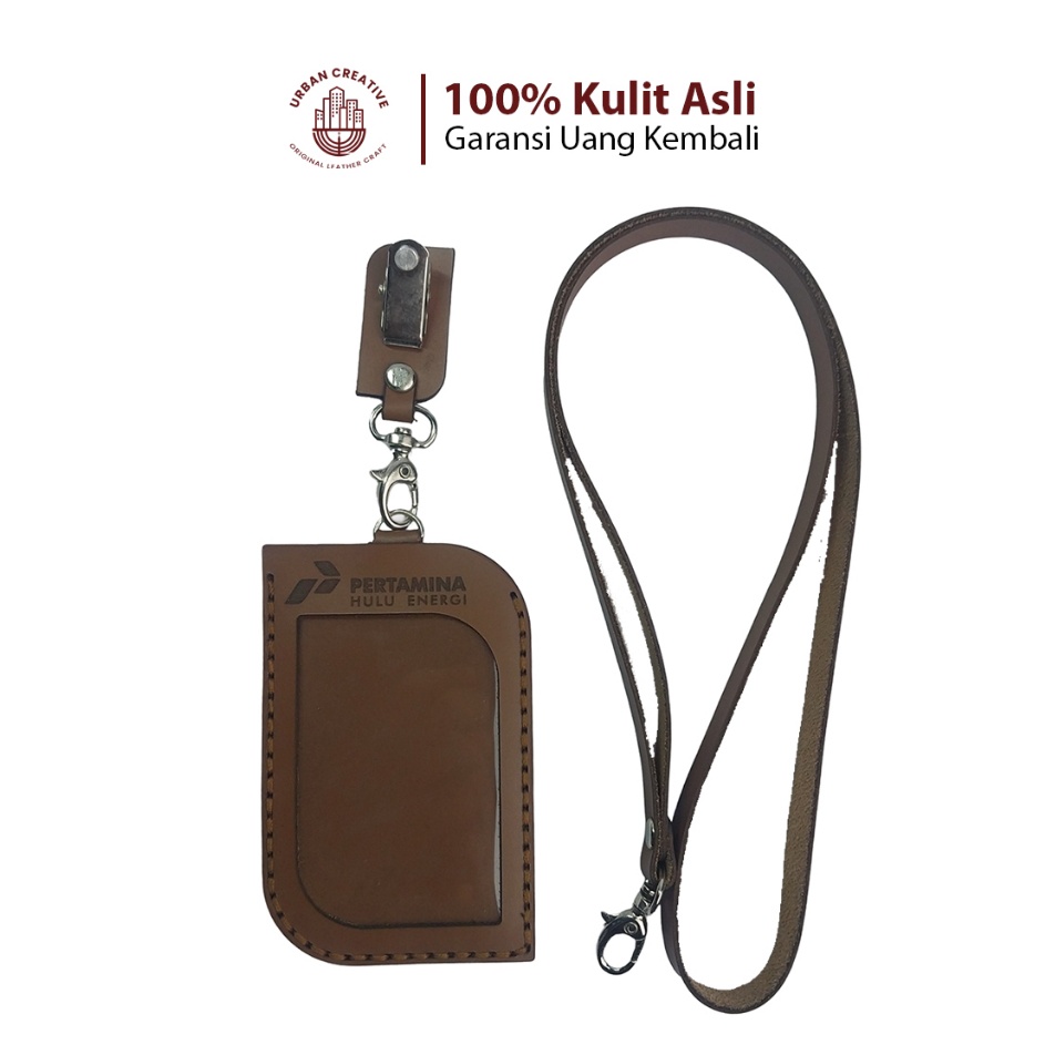 

Grosir Bermutu URBAN CREATIVE Gantungan Nametag Tempat ID Card Holder Kulit Lanyard Custom Free Desain Grafir